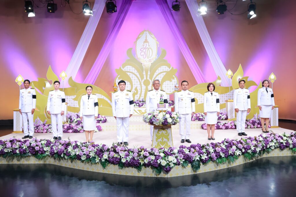 ม.ราชภัฏสุราษฎร์ฯ นำคณะผู้บริหาร-อาจารย์ บันทึกเทปถวายพระพรชัยมงคล สมเด็จพระนางเจ้าสุทิดา พัชรสุธาพิมลลักษณ พระบรมราชินี เนื่องในโอกาสเฉลิมพระชนมพรรษา 3 มิถุนายน 2569