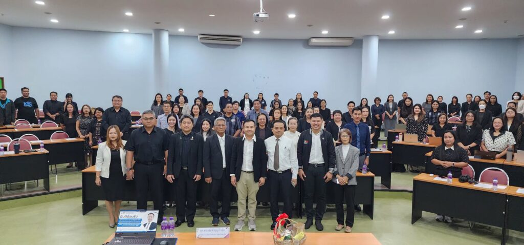 สถาบันวิจัย มหาวิทยาลัยราชภัฏสุราษฎร์ธานี นำผู้บริหาร และอาจารย์ ร่วมอบรมเสริมทักษะการวิเคราะห์และคำนวณผลลัพธ์ในการประเมินผลตอบแทนทางสังคม (SROI) จากการลงทุนในโครงการ”